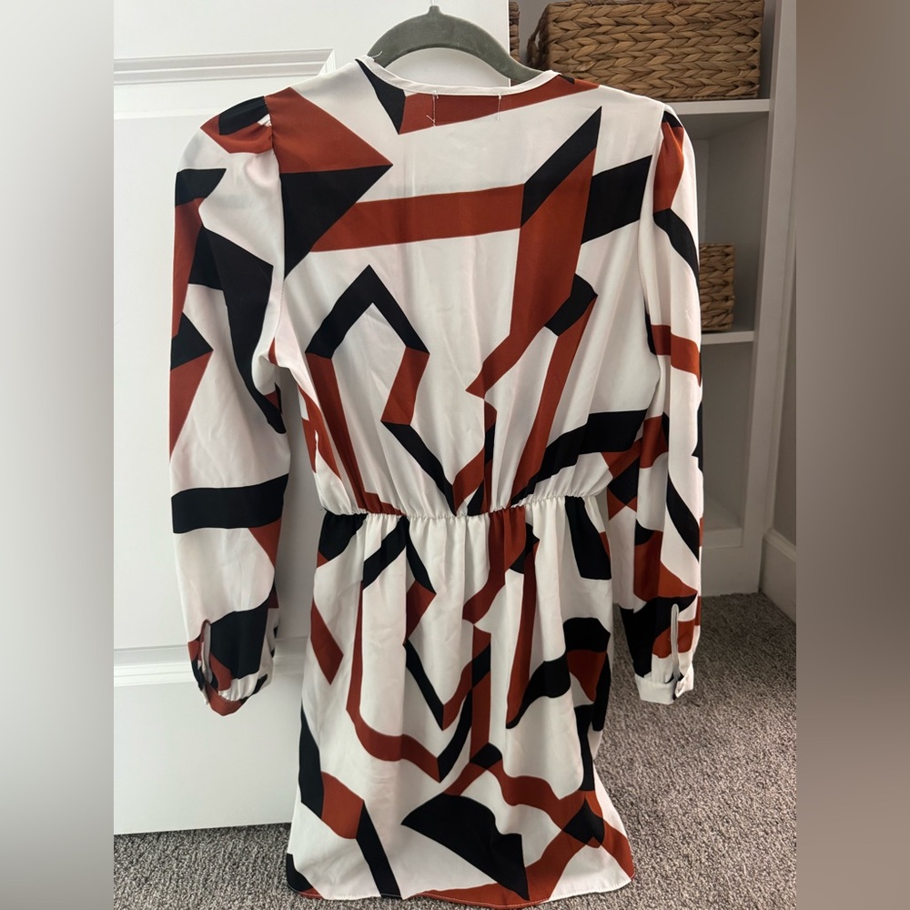 Fab'rik Multicolor Geometric Pattern Dress - Picture 4 of 5